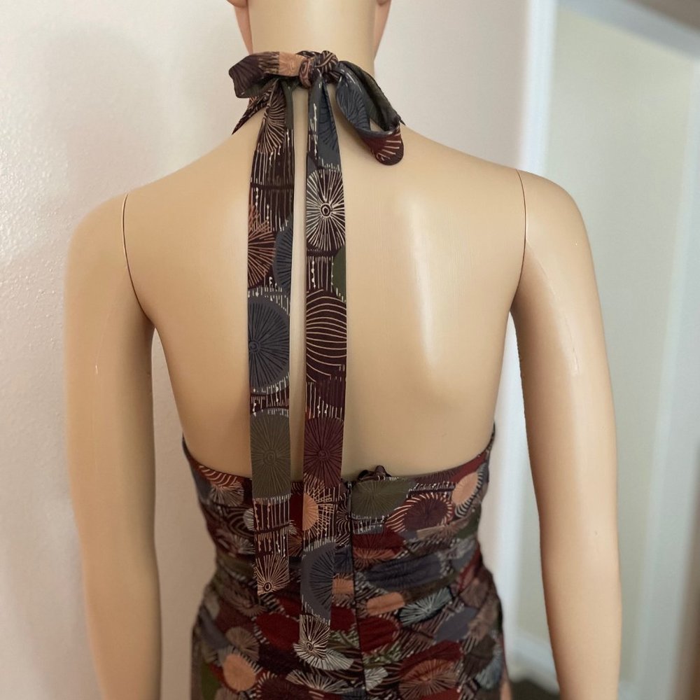 Jones New York Dress Halter Top with Ruching Around Waist – Size 12 - Vintage - Picture 4 of 8